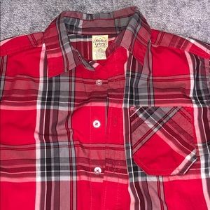 faded glory boys flannel dress shirt